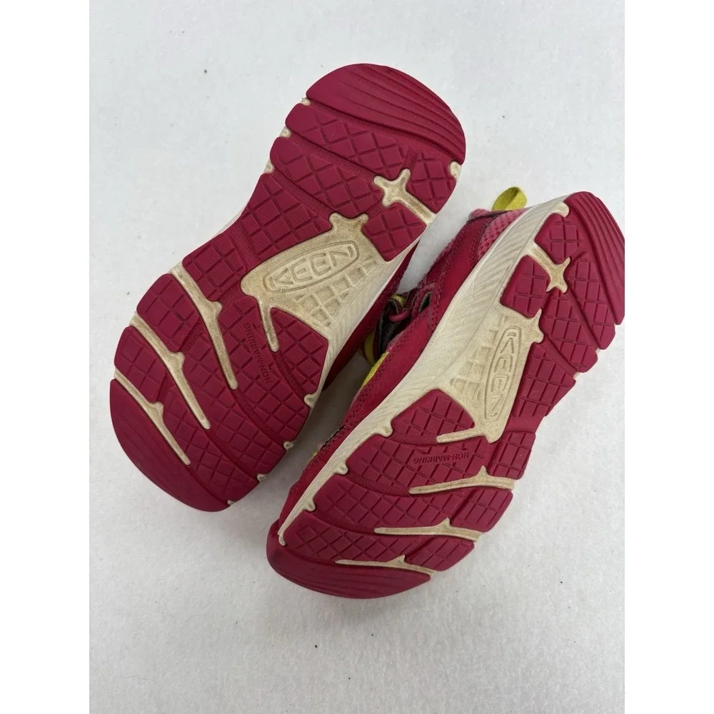 KEEN Moxie Kids Pink Yellow Hook & Loop Low Top Sandal Size 2